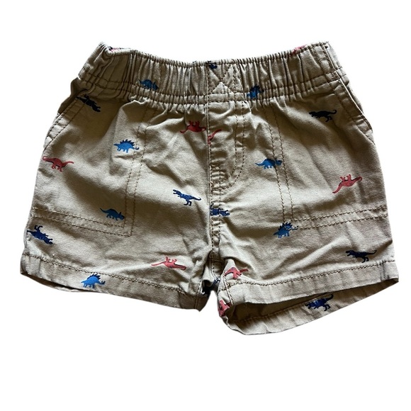 Carter’s Baby Boy Dinosaur Khaki Shorts | 6M - Picture 1 of 4